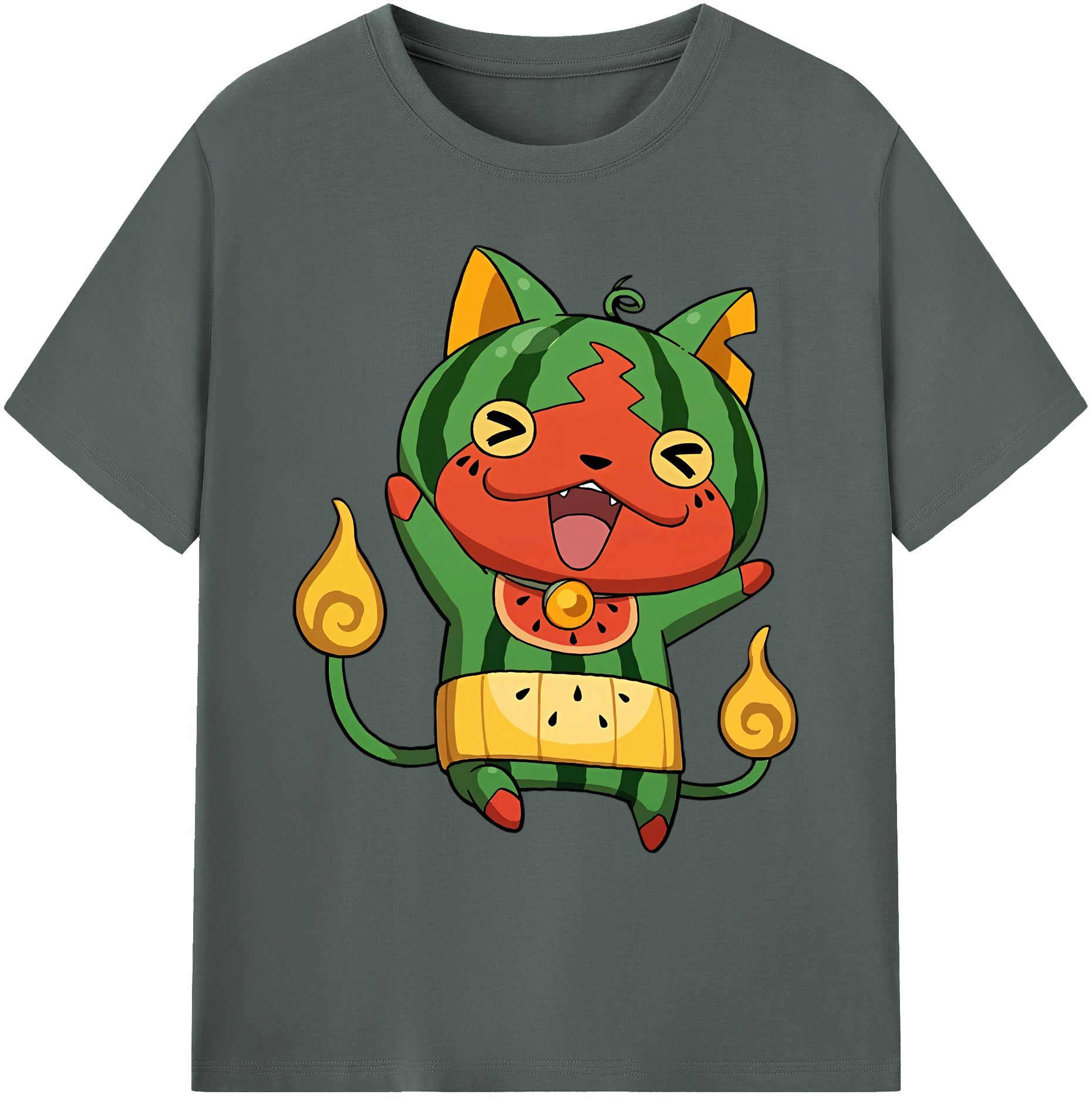 （画像用） 妖怪ウォッチ Yo-kai Watch 綿100％ メンズ半袖Tシャツ｜肌触りやわらか＆通気性